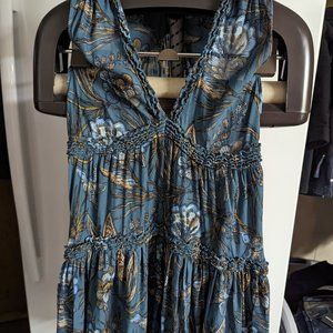Free People Sleeveless Patterned Blouse